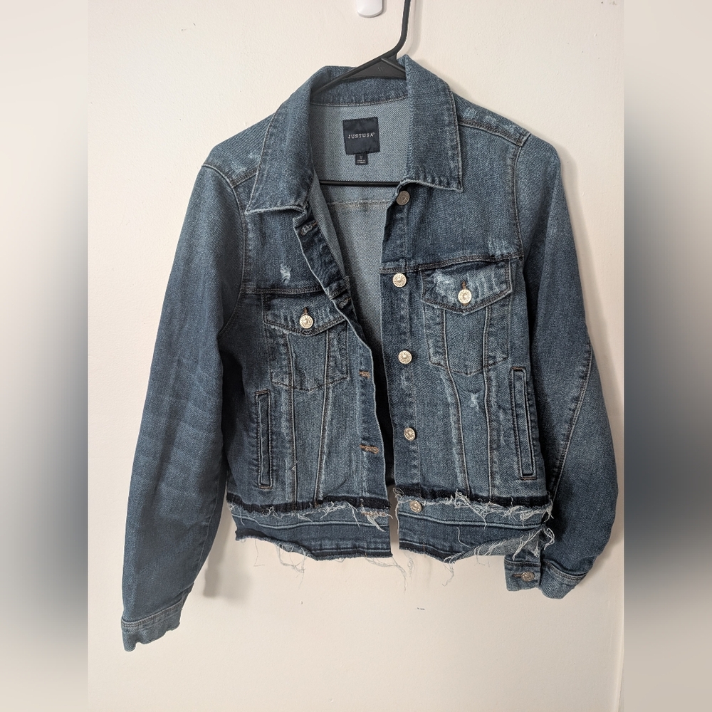 Just USA Distressed Denim‎ Jean Jacket